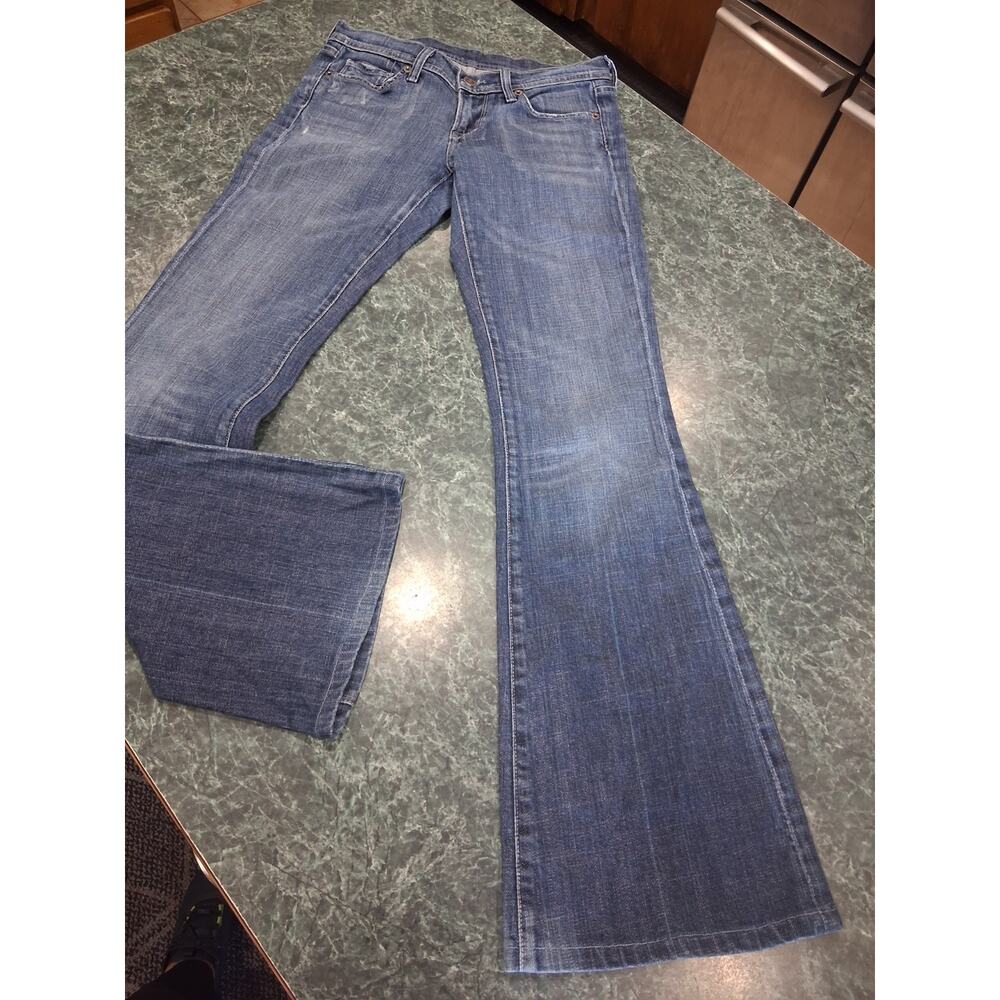 Citizens Of Humanity Ingrid #002 Low Waist Flare Stretch Jeans Sz 26 Boho Y2K